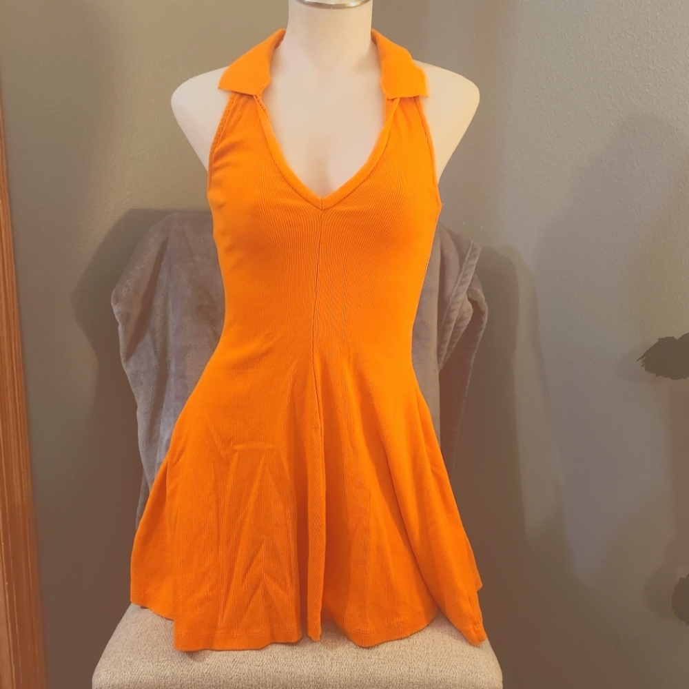 Zara mini dress, size small, orange